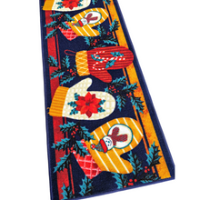 Load image into Gallery viewer, Christmas Gloves Polyester Runners / Area Rug Non-Slip Bright Colours 137x49 cm