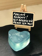 Load image into Gallery viewer, Feeling Beachy Big Heart Soap