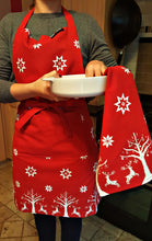 Load image into Gallery viewer, Christmas Reindeer Unisex Apron