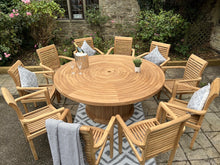 Load image into Gallery viewer, Teak Garden Furniture Round Table 10 seater