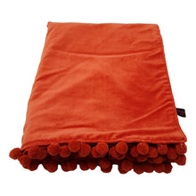 Load image into Gallery viewer, Velvet Pom Pom Throw