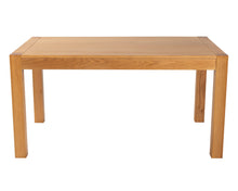 Load image into Gallery viewer, Rectangular Oak Dining Table and 6 Grey Velvet Verona Dining Chairs with Chrome Knocker and Oak Legs