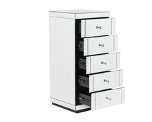 Load image into Gallery viewer, Monroe Silver Mirrored Tallboy with 5 Drawers