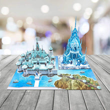 Load image into Gallery viewer, Disney Frozen II Arendelle Castle &amp; Ice Castle 343 Pcs 3D Puzzle 8 years +
