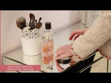 Load image into Gallery viewer, Monroe Silver Mirrored Console Table Set and Stool