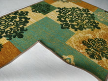 Load image into Gallery viewer, Green Decor Design with Copper Touch Area Rug / Runner - Anti-slip with latex backing

