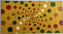 Load image into Gallery viewer, Spiral Dots Light & Spotty Polyester Area Rugs / Runners - Anti-slip Latex backing
