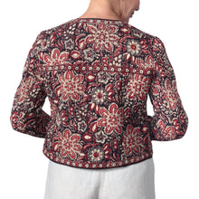 Load image into Gallery viewer, Anokhi Bagru Cotton Floral Print Quilted Jacket