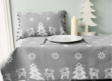 Load image into Gallery viewer, Reindeer Christmas Tablecloth