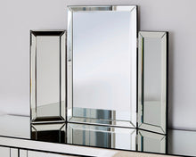 Load image into Gallery viewer, Monroe Silver Tri-fold Mirror