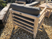 Load image into Gallery viewer, Teak garden furniture sofa set with coffee table