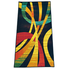 Load image into Gallery viewer, Modern Art Black Area Rug Contemporary Polyester Rugs / Runners
