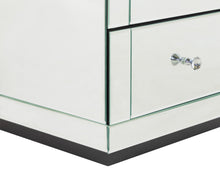 Load image into Gallery viewer, Monroe Silver Mirrored Bedside Chest with 2 Drawers Set
