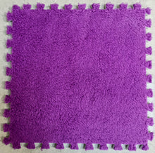 Load image into Gallery viewer, 10pcs EVA Plush Puzzle Area Rug Floor Mats Non Slip Washable Playmat 30 x 30 cm