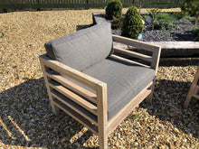 Load image into Gallery viewer, Teak garden furniture sofa set with coffee table
