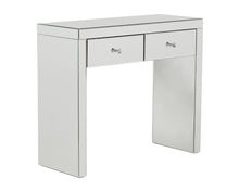 Load image into Gallery viewer, Monroe Silver Mirrored Console Table Set and Stool