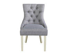 Load image into Gallery viewer, Verona Dining Chair in Grey with Chrome Knocker and Grey Legs