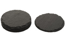 Load image into Gallery viewer, Set of 4 Black Slate Coasters