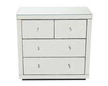 Load image into Gallery viewer, Monroe Silver Mirrored Chest 2 + 2 Drawers
