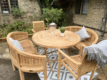Load image into Gallery viewer, Teak Garden Furniture Folding 120 Table 2 bench 2 chairs
