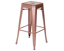 Load image into Gallery viewer, Bar Stool in Shiny Rose Gold