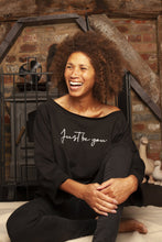 Load image into Gallery viewer, ‘Just be you' Women’s Oversized Black Sweater