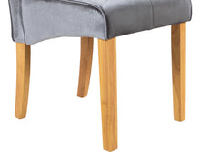 Load image into Gallery viewer, Light Grey Velvet Chairs