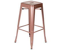 Load image into Gallery viewer, Bar Stool in Shiny Rose Gold