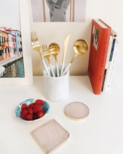 Load image into Gallery viewer, Set of 2 Pink Agate Coaster