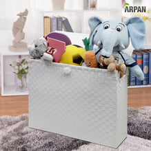 Load image into Gallery viewer, Toilet Roll Holder Free Standing Bathroom Multipurpose Storage Unit Polypropylene Woven on Metal Frame, Ideal Addition to Bathroom or Toilets by Arpan