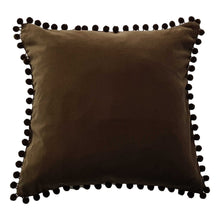 Load image into Gallery viewer, Arabella Velvet Pompom Cushion