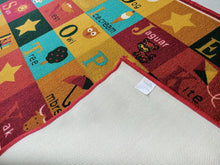 Load image into Gallery viewer, Multi-coloured Alphabet Rugs for Kids room or Nursery - Bright Colours & Anti-slip Rug