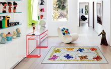 Load image into Gallery viewer, Butterfly Area Rug Polyester Carpet Polyester Non Slip Educational Playmat for Activities Children Room any Flooring 150 x 80 cm