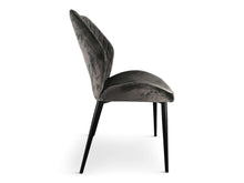 Load image into Gallery viewer, grey dining chair velvet x 2