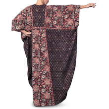 Load image into Gallery viewer, Anokhi Bagru Cotton Floral Print Kaftan Dress