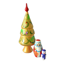 Load image into Gallery viewer, 3 Piece Christmas Tree Matryoshka
