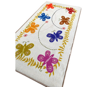 Load image into Gallery viewer, Butterfly Area Rug Polyester Carpet Polyester Non Slip Educational Playmat for Activities Children Room any Flooring 150 x 80 cm