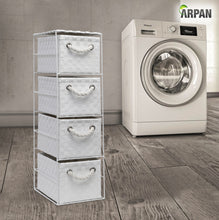 Load image into Gallery viewer, Arpan 4 Drawer Storage Cabinet Unit Ideal for Home/Office/bedrooms (4-Drawer Unit -18x25xH65cm)