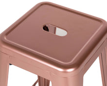 Load image into Gallery viewer, Bar Stool in Shiny Rose Gold