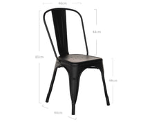 Load image into Gallery viewer, Tolix Style Chair in Black Matte
