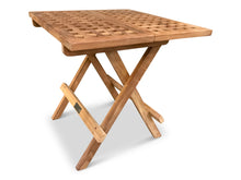 Load image into Gallery viewer, teak garden furniture folding picnic table 50x50x45