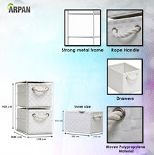 Load image into Gallery viewer, Arpan 2 Drawer Storage Cabinet Unit Ideal for Home/Office/bedrooms (2 Drawer Unit -18x25x33cm)