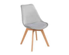 Load image into Gallery viewer, 4 x Lipsey Tulip Style Chairs in Light Grey Velvet