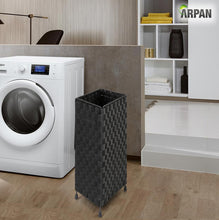 Load image into Gallery viewer, Laundry Basket Hamper– Washing Bin with Lid & Insert Handle for Easy Carrying