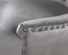 Load image into Gallery viewer, Rectangular Oak Dining Table and 4 Cream Linen Verona Dining Chairs with Chrome Knocker and Oak Legs