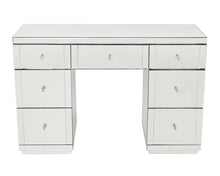 Load image into Gallery viewer, Monroe Silver Mirrored Dressing Table Set with 2 x 1 Drawer Bedside Tables