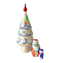 Load image into Gallery viewer, 3 Piece Christmas Tree Matryoshka
