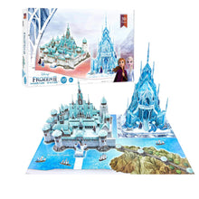 Load image into Gallery viewer, Disney Frozen II Arendelle Castle & Ice Castle 343 Pcs 3D Puzzle 8 years +