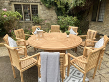 Load image into Gallery viewer, Teak Garden Furniture Round Table 10 seater