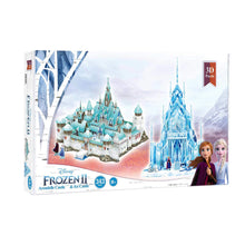 Load image into Gallery viewer, Disney Frozen II Arendelle Castle & Ice Castle 343 Pcs 3D Puzzle 8 years +